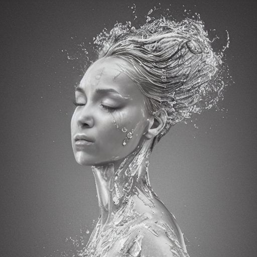 water elemental woman portrait